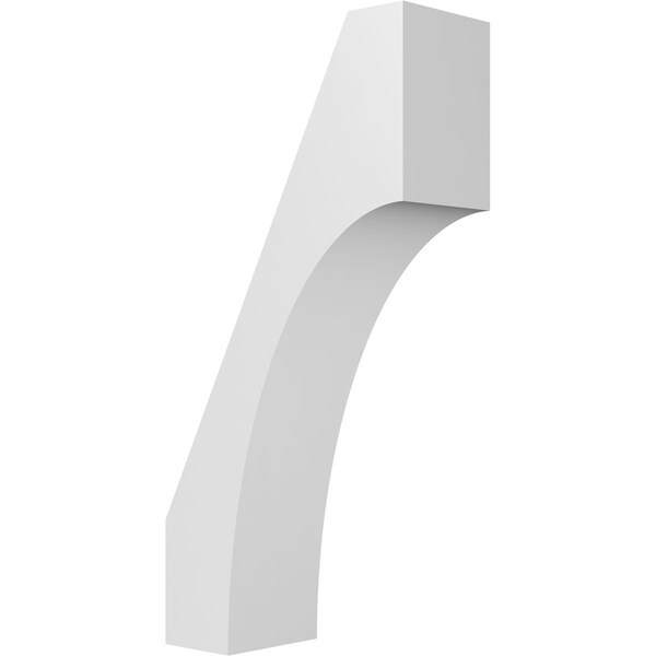 Ekena Millwork 3 1/2-in. W x 8-in. D x 16-in. H Westlake Architectural Grade PVC Knee Brace BRCP035X08X16WTL - main